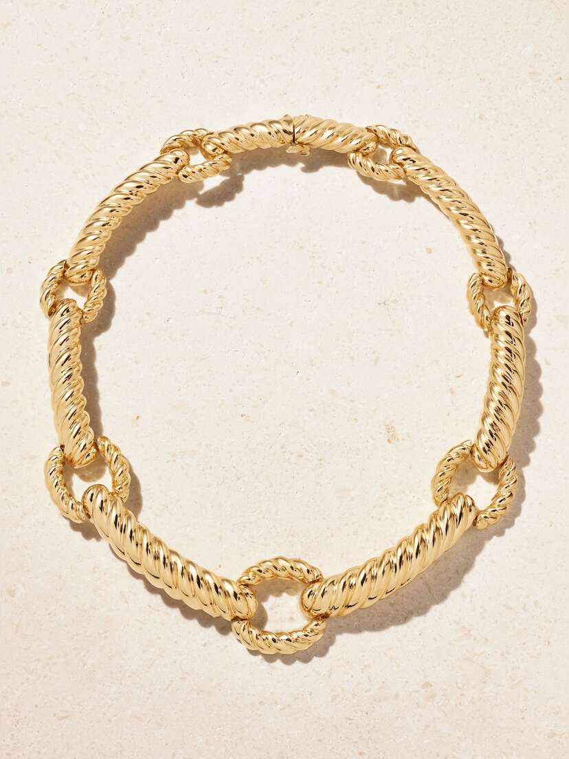 DAVID WEBB Rope 18-karat Gold Necklace