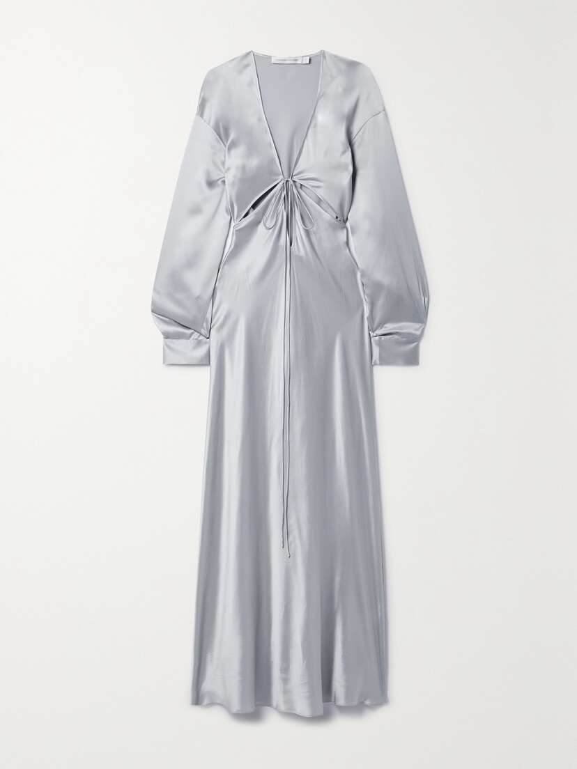 Christopher Esber Triquetra Cutout Silk-satin Maxi Dress