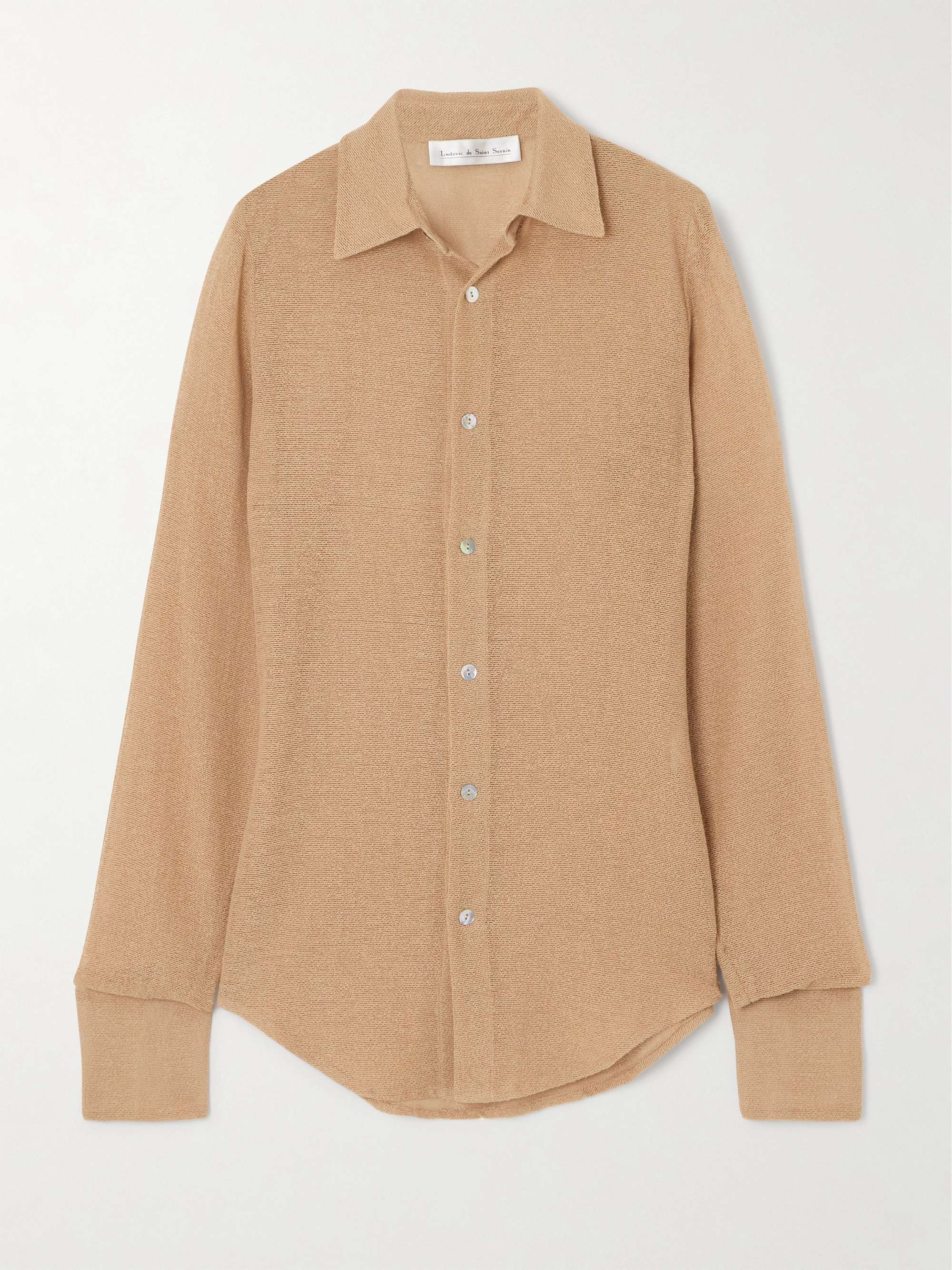 LUDOVIC DE SAINT SERNIN Cotton-blend shirt | NET-A-PORTER