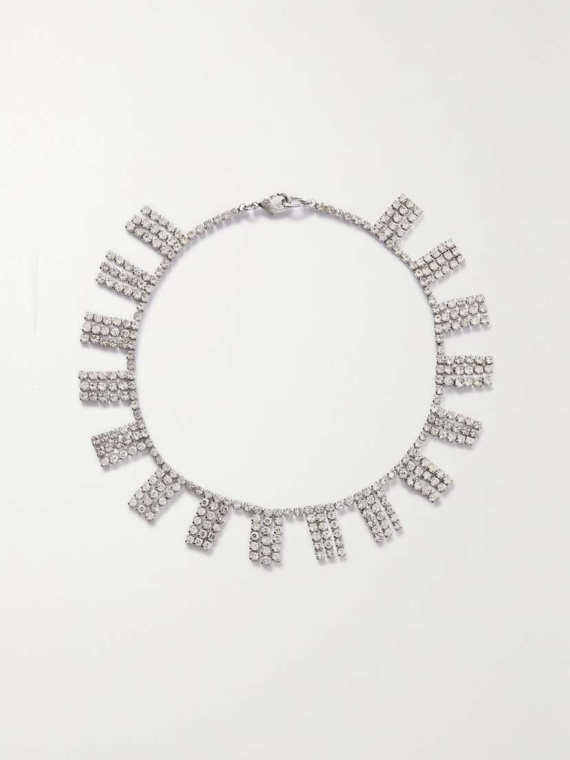 Roxanne Assoulin On The Fringe Silver-tone Crystal Anklet