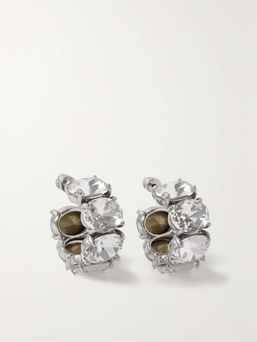 Roxanne Assoulin The Royals -tone Crystal Hoop Earrings - One size