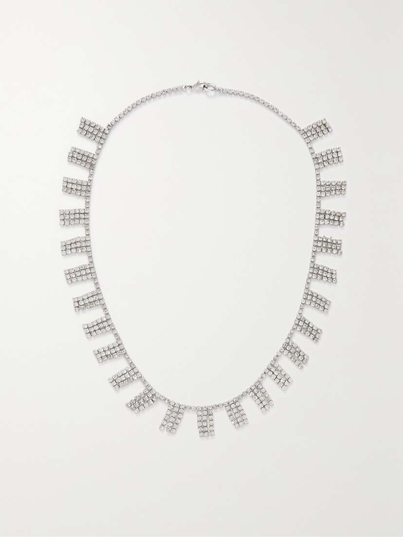 Roxanne Assoulin On The Fringe Silver-tone Crystal Necklace