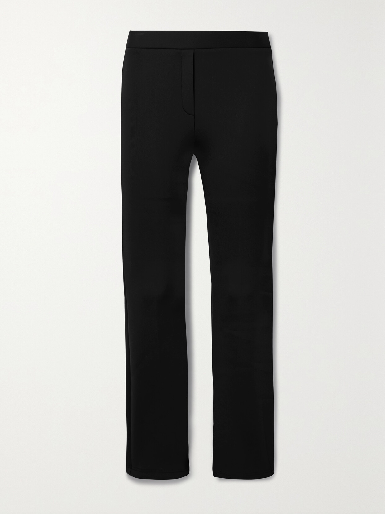 Brandon Maxwell The Amber Cropped Neoprene Bootcut Pants In Black