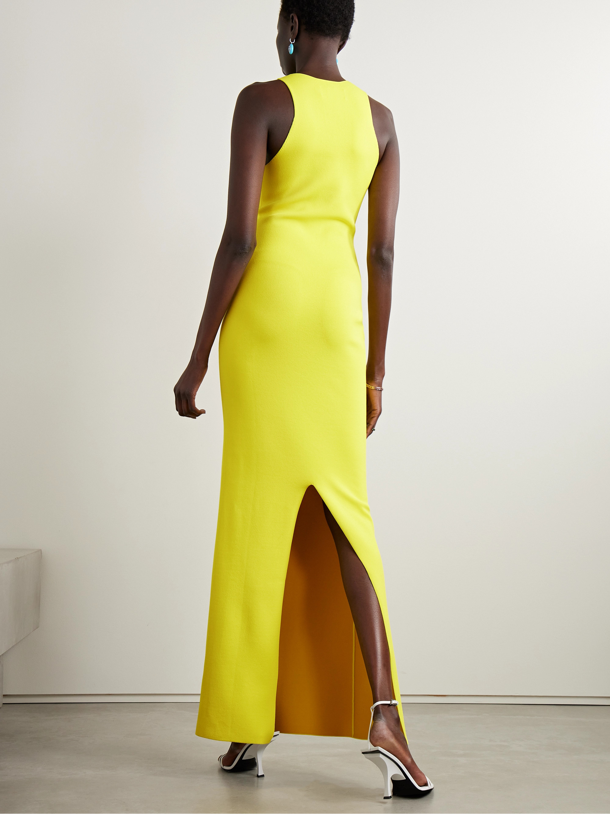 Brandon Maxwell Cara stretch-knit maxi dress thumbnail