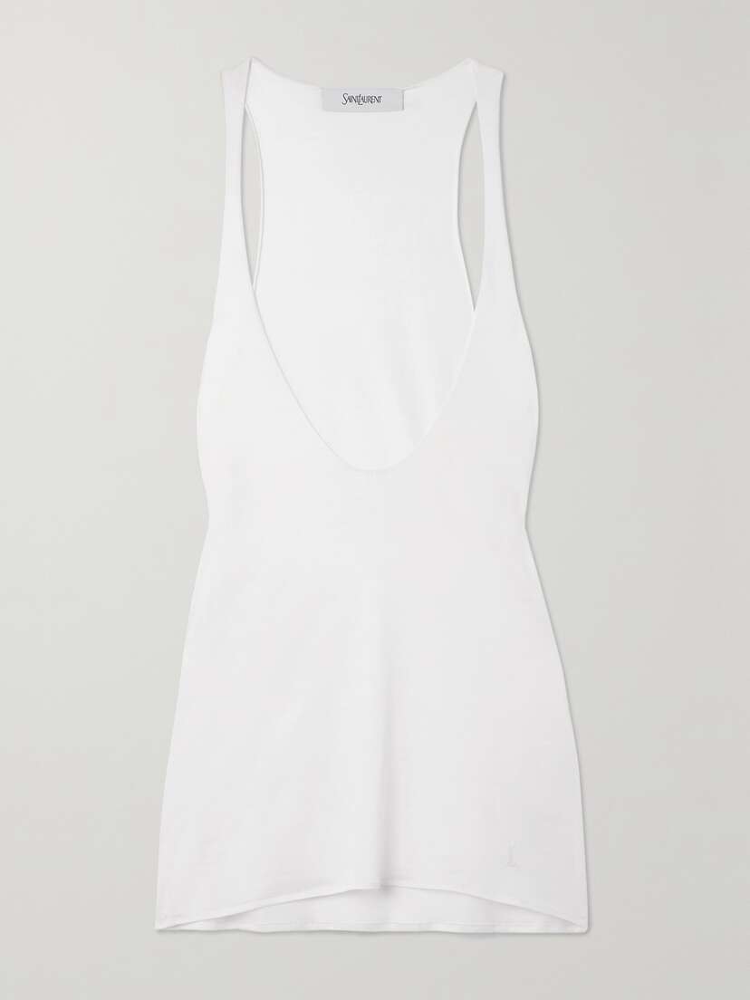 Saint Laurent Cotton-jersey Tank