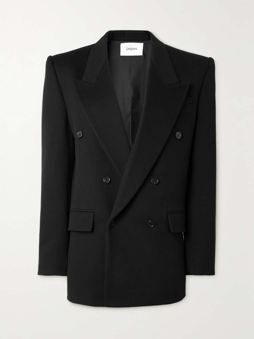 Saint Laurent Double-breasted Wool And Cashmere-blend Blazer