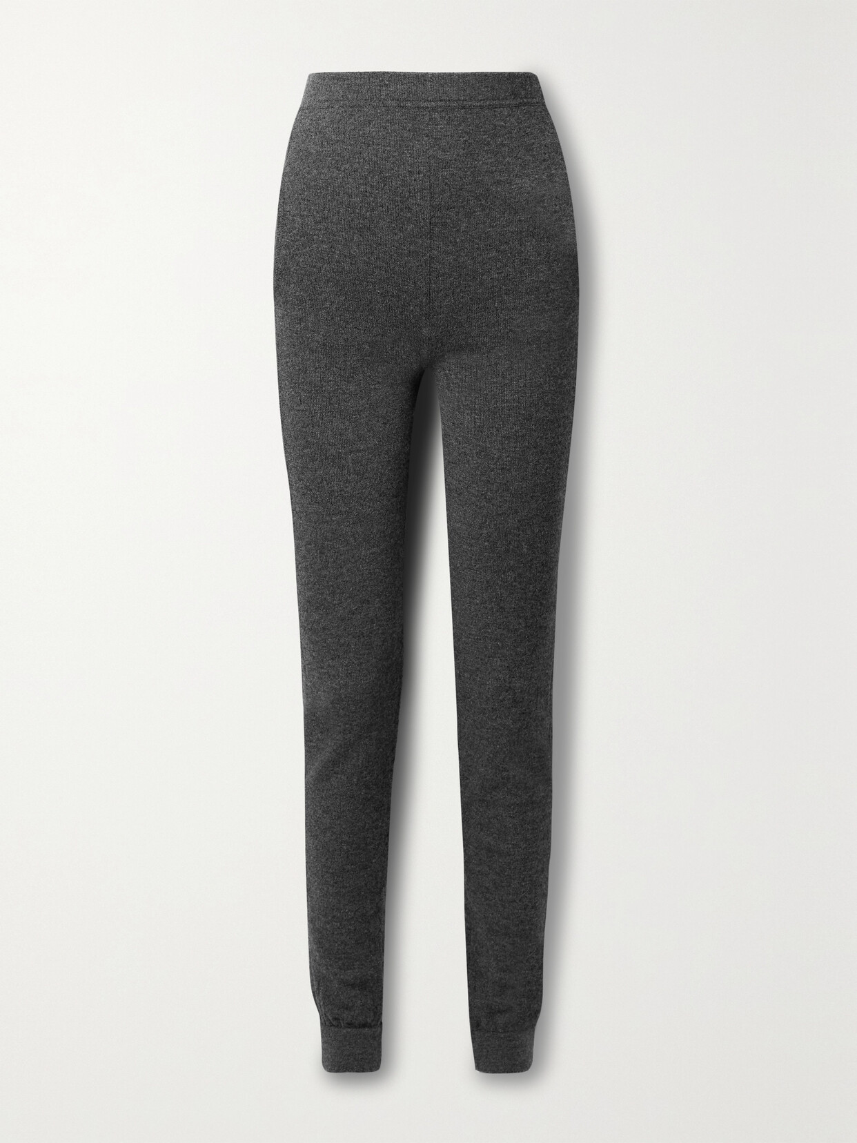 SAINT LAURENT - Cashmere Tapered Leggings - Gray