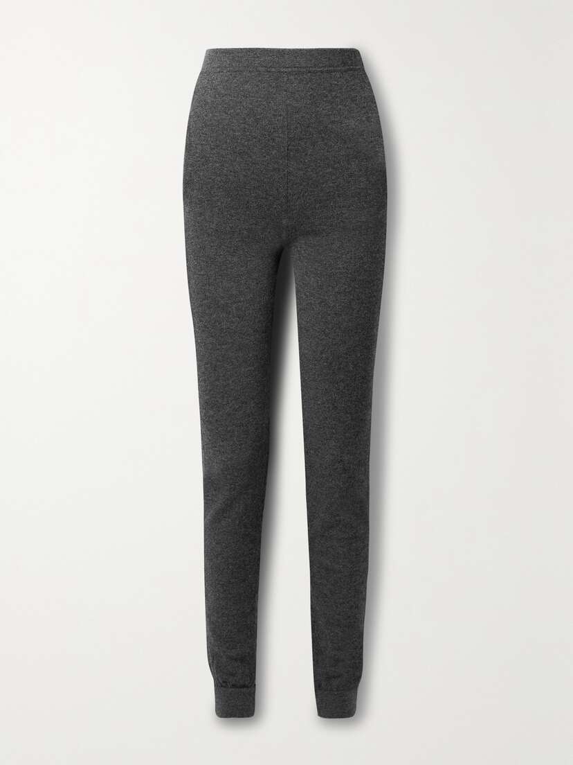 Saint Laurent Cashmere Tapered Leggings