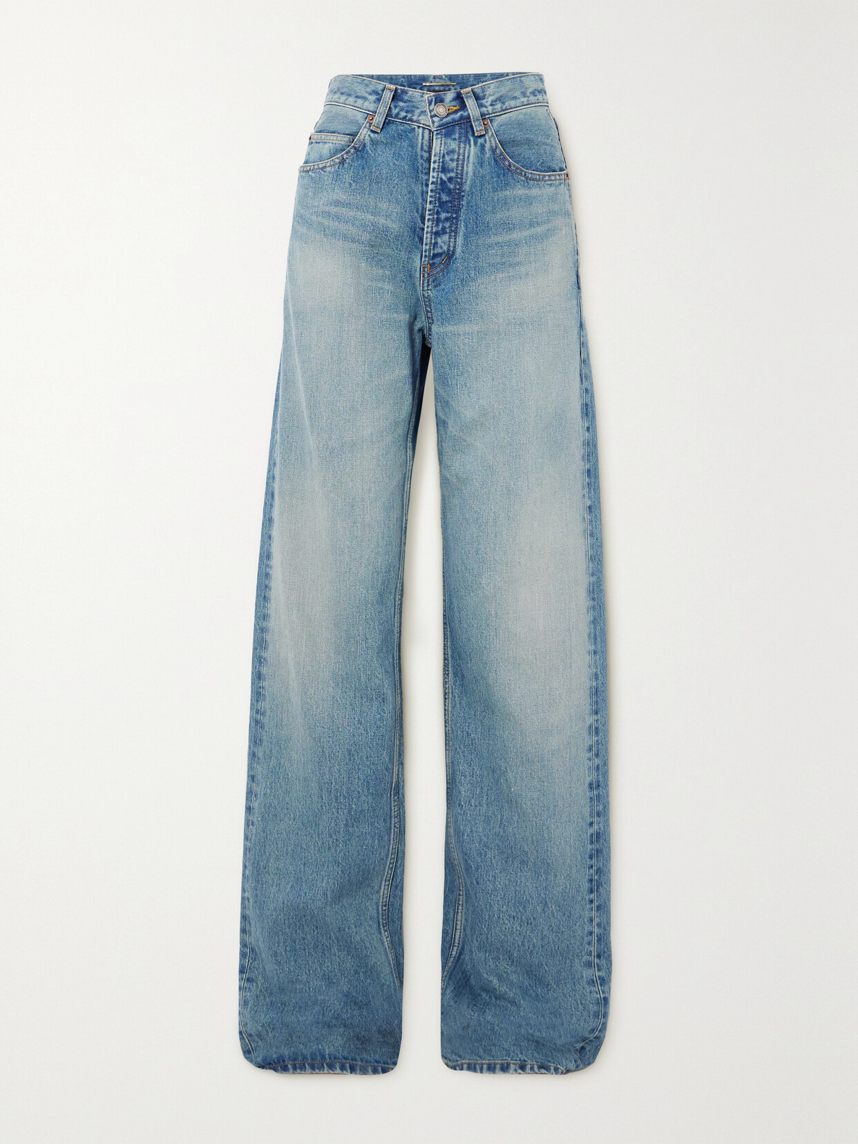 SAINT LAURENT - High-rise Jeans - Blue