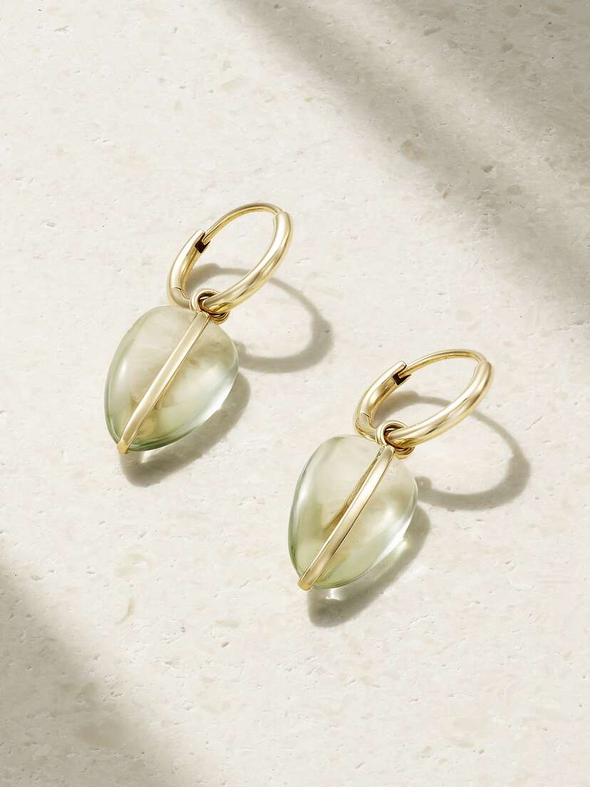 By Pariah + Net Sustain Pebble 14-karat Recycled Gold Amethyst Earrings