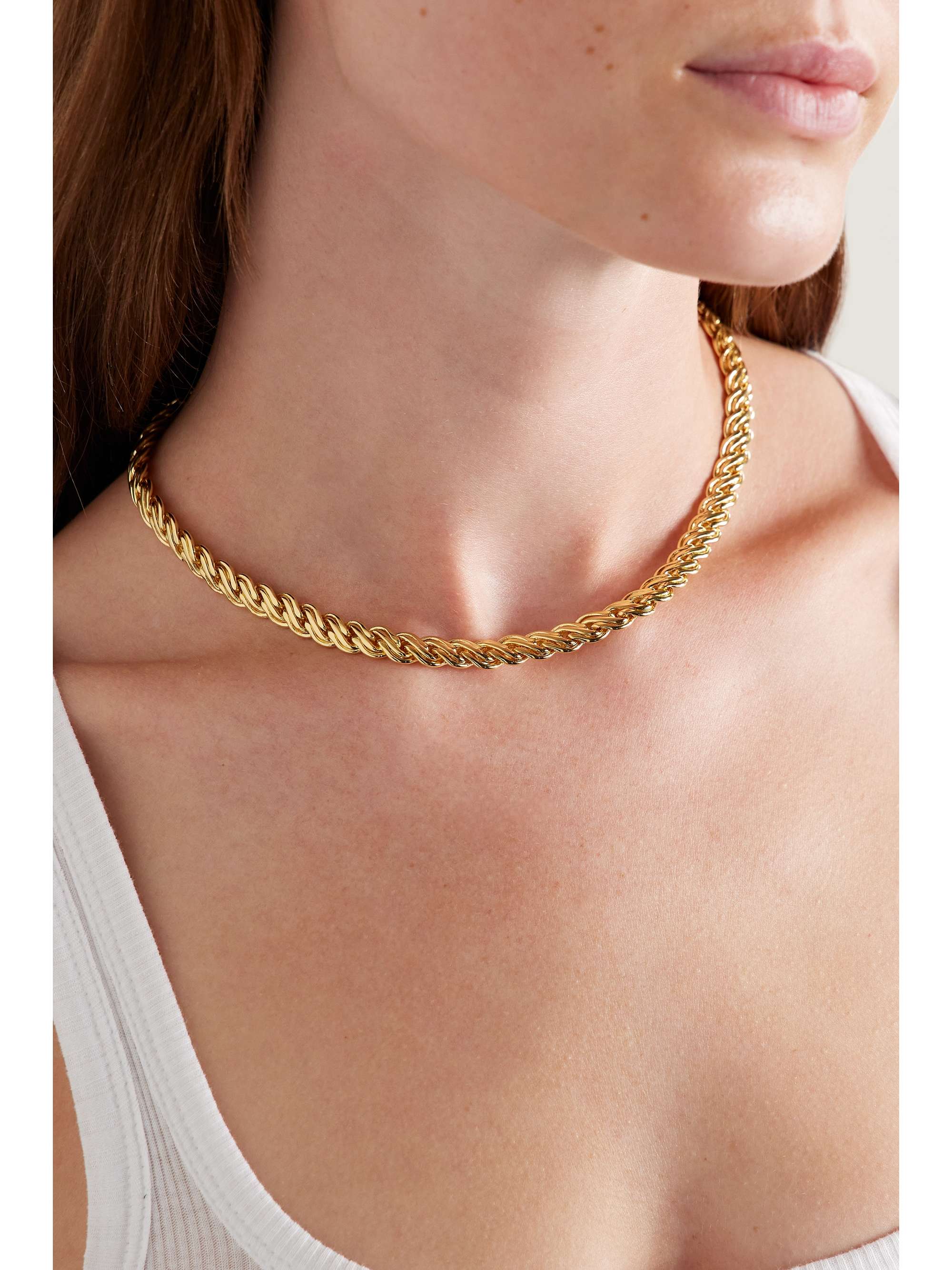 MARTHA CALVO Madison gold-plated necklace | NET-A-PORTER