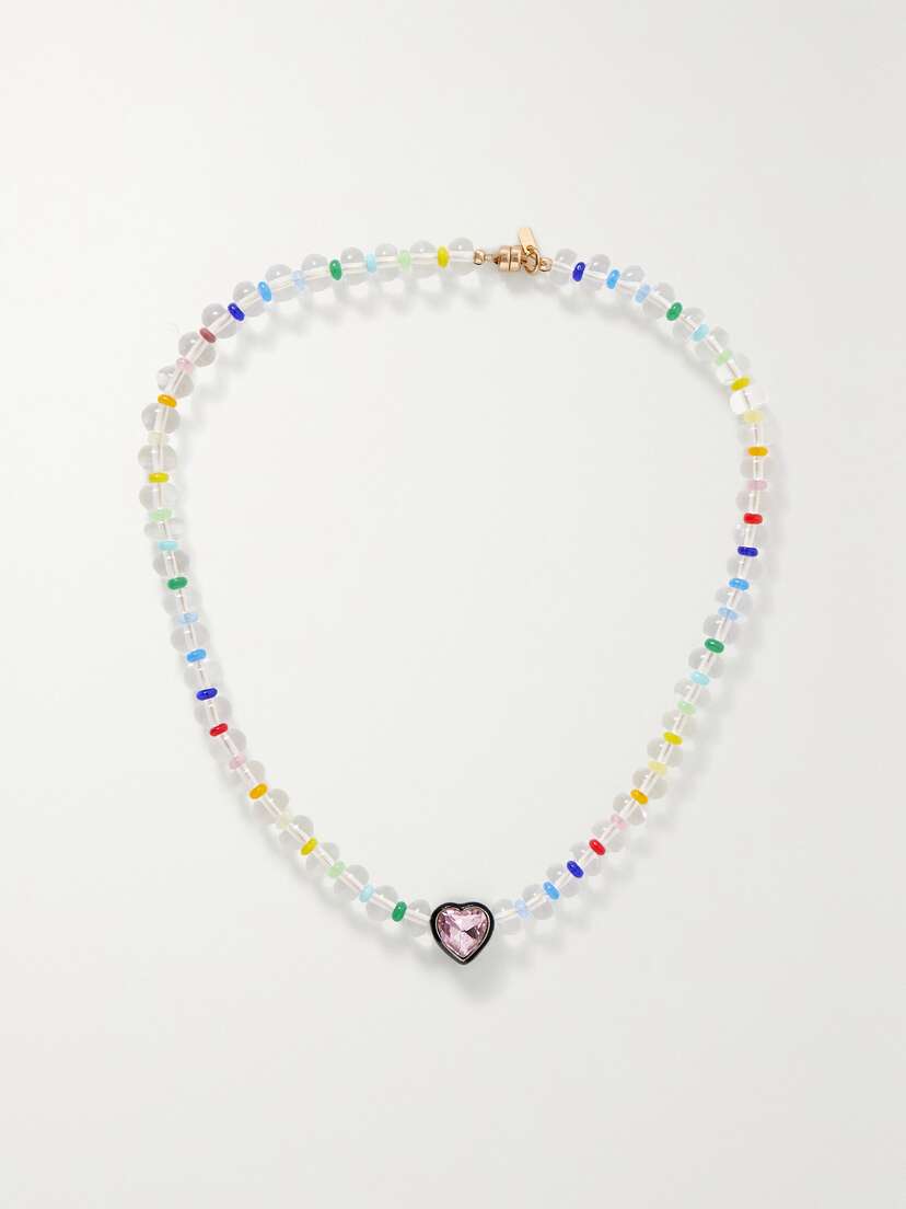 Martha Calvo Gold-tone Multistone Necklace