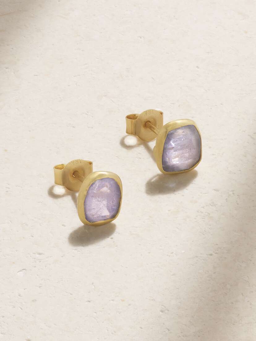 Pippa Small 18-karat Gold Tanzanite Earrings