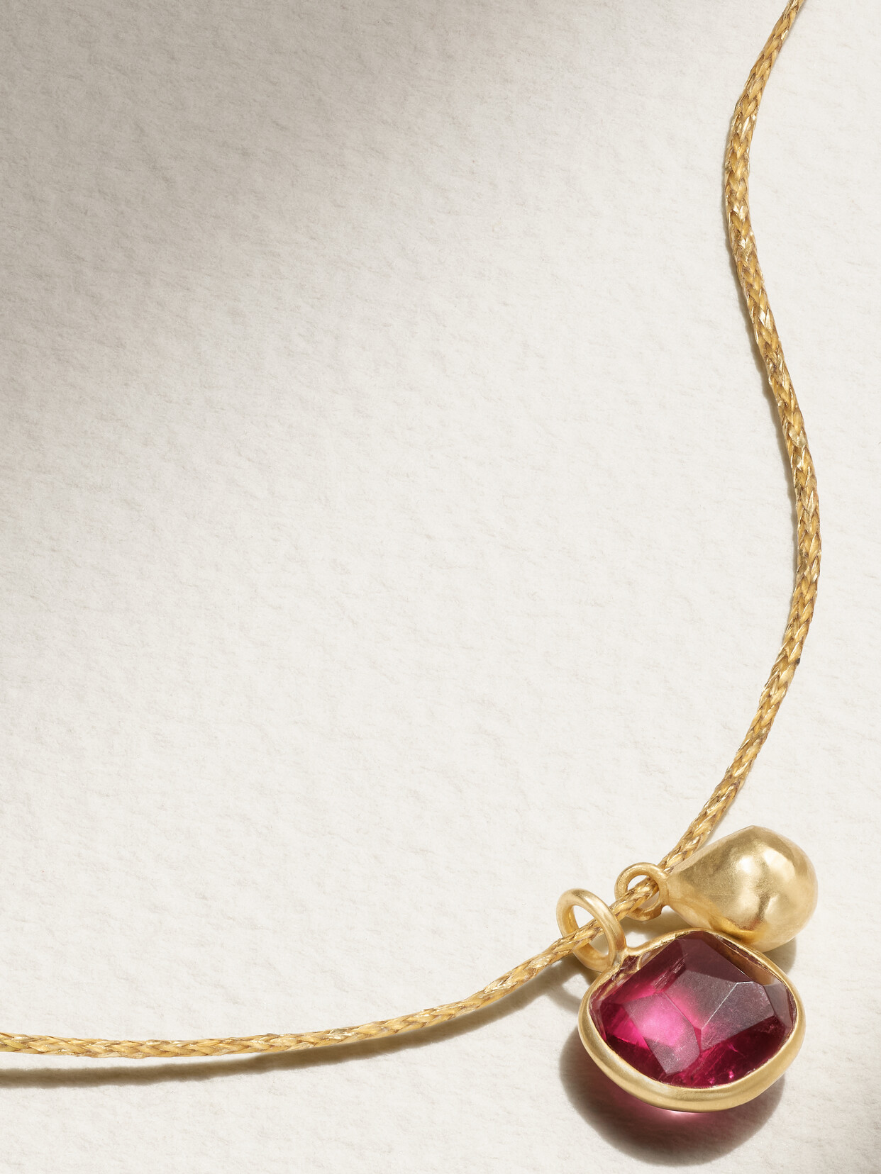 Pippa Small 18-karat Gold Tourmaline Necklace