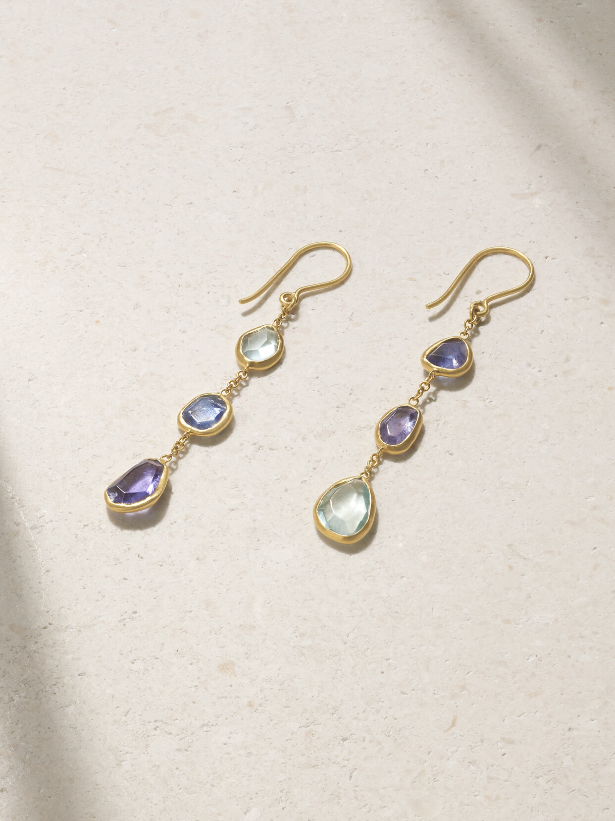 Pippa Small 18-karat Gold Multi-stone Earrings