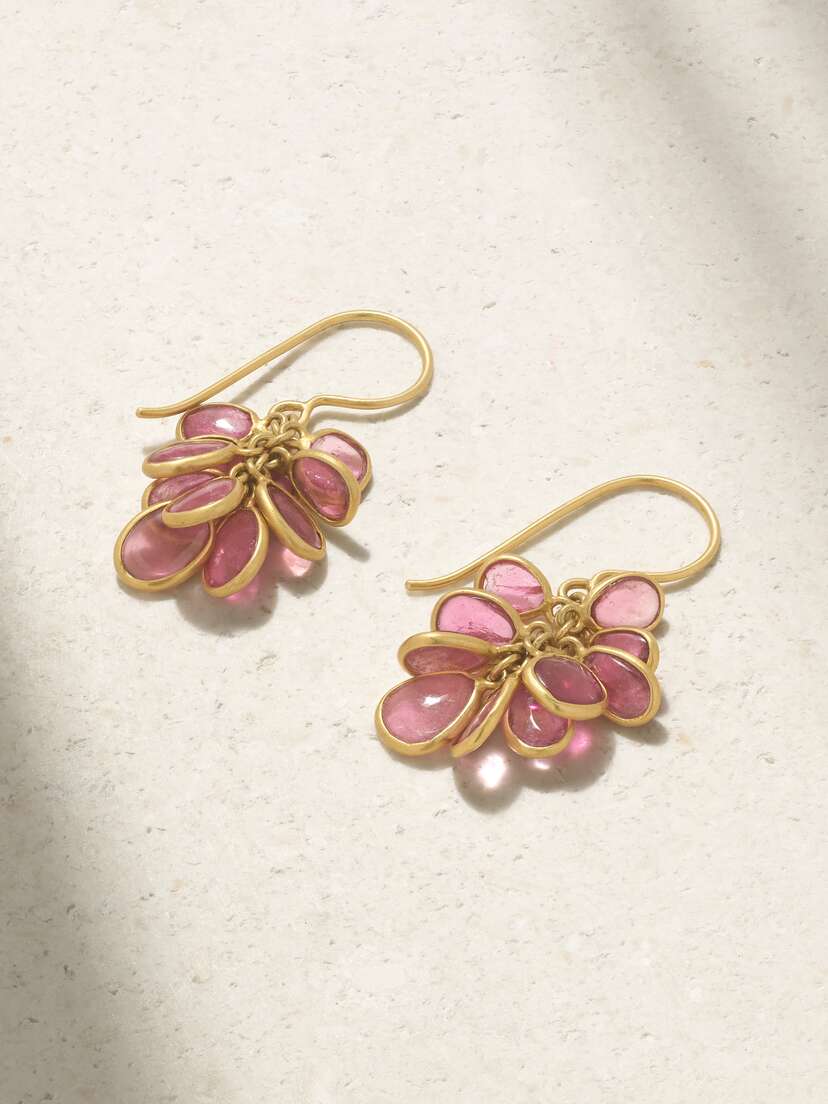 Pippa Small 18-karat Gold Tourmaline Earrings
