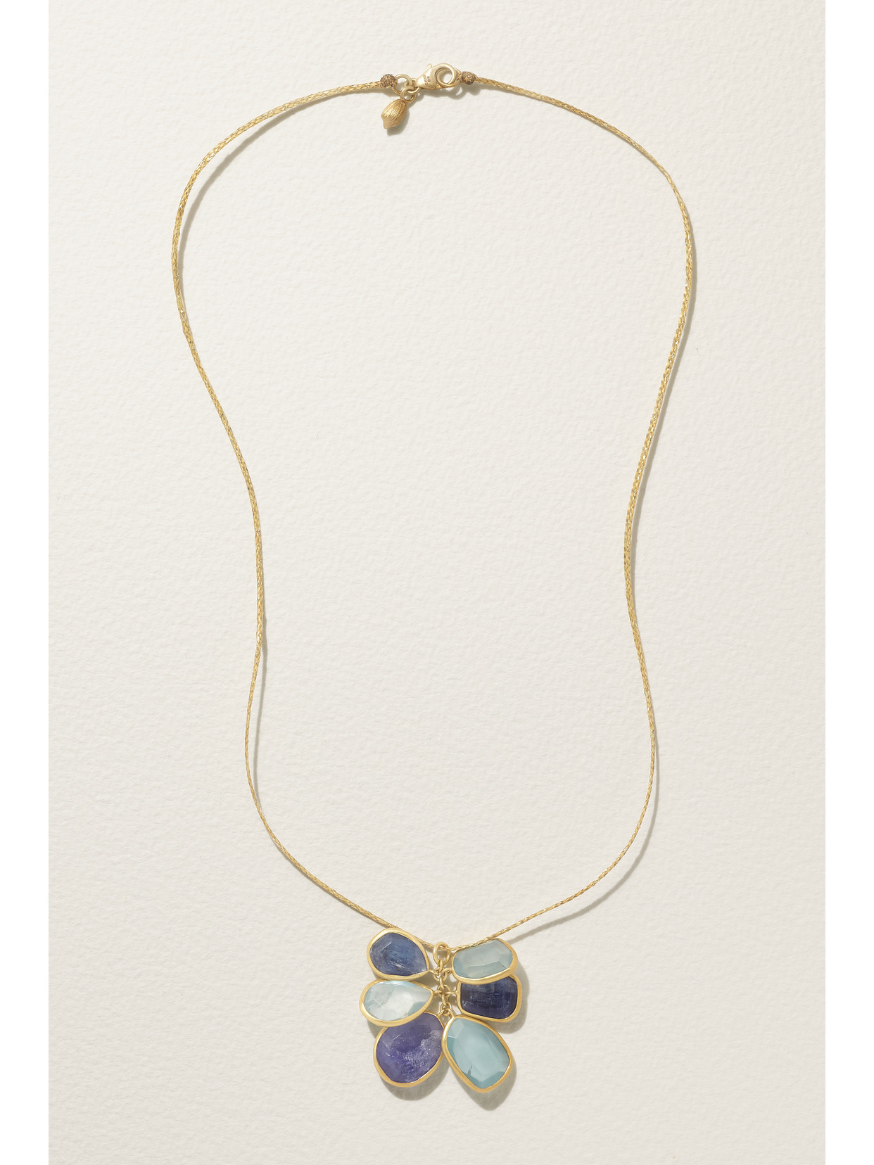 Shop Pippa Small 18-karat Gold Multi-stone Necklace