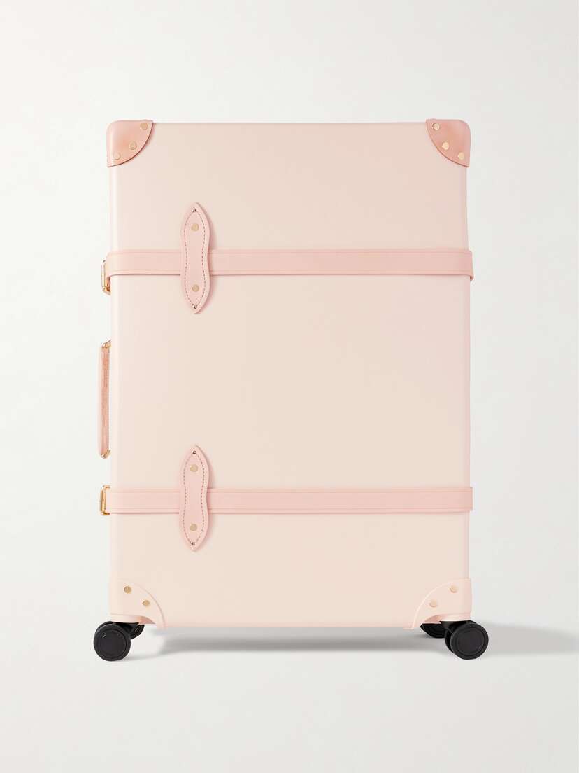 Globe-Trotter Centenary Large Check-in Leather-trimmed Suitcase