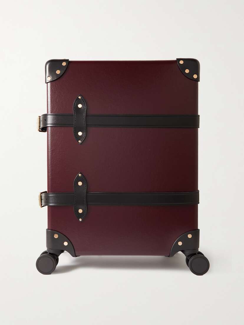 Globe-Trotter Centenary Carry-on Leather-trimmed Suitcase