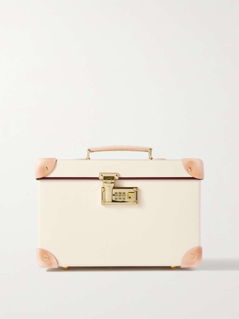 Globe-Trotter Safari Leather-trimmed Cosmetics Case