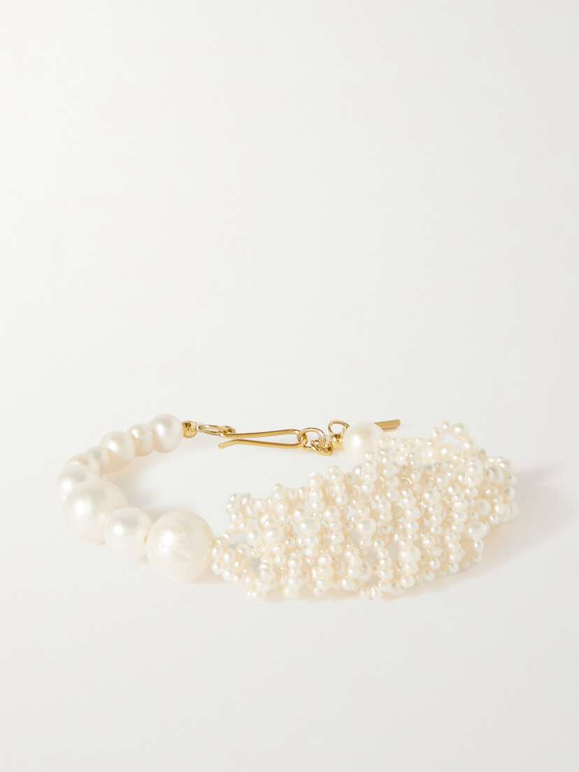Completedworks + Net Sustain Recycled Gold Vermeil Pearl Bracelet