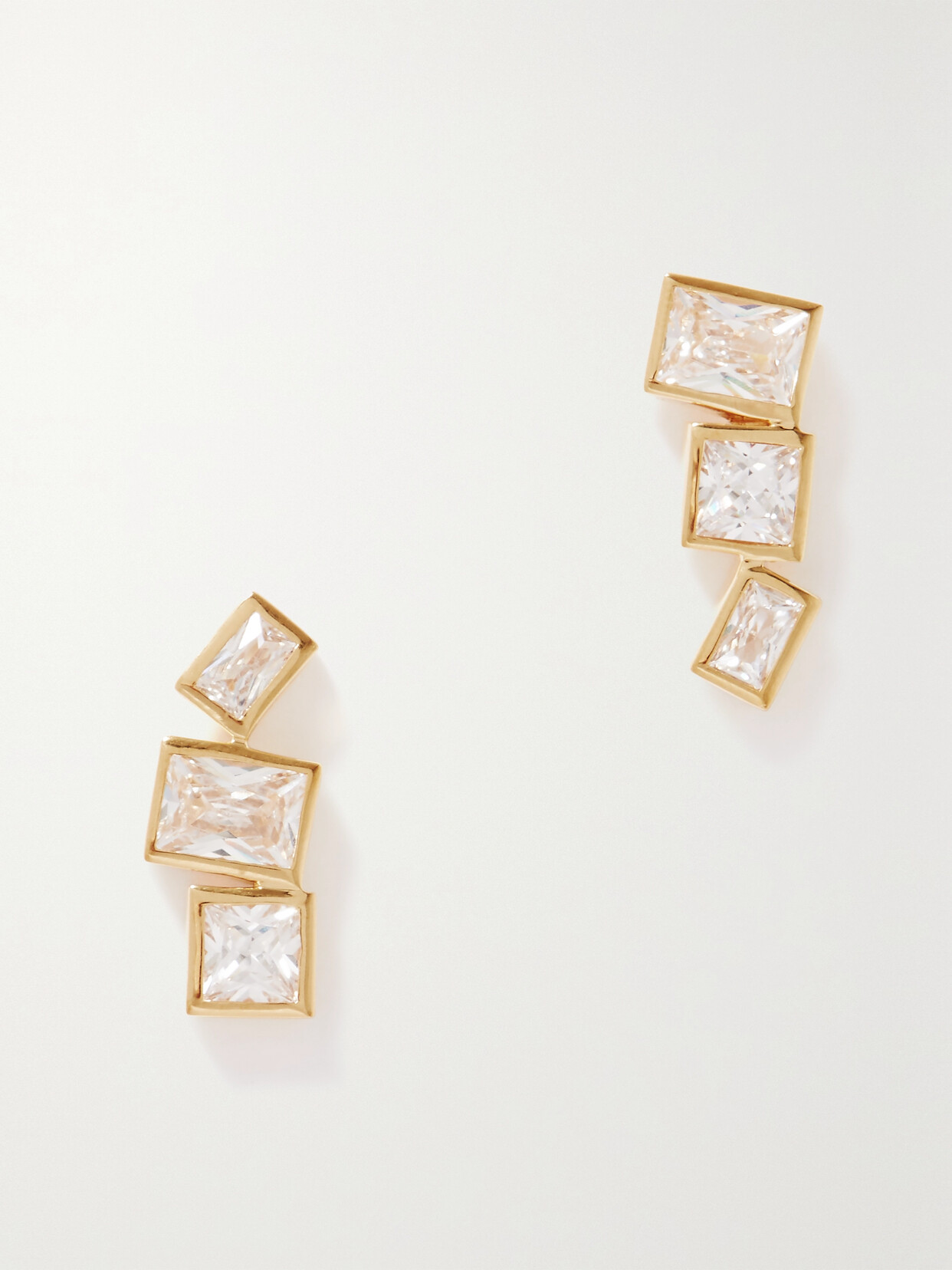 Completedworks - + Net Sustain Recycled Gold Vermeil Cubic Zirconia Earrings - One size