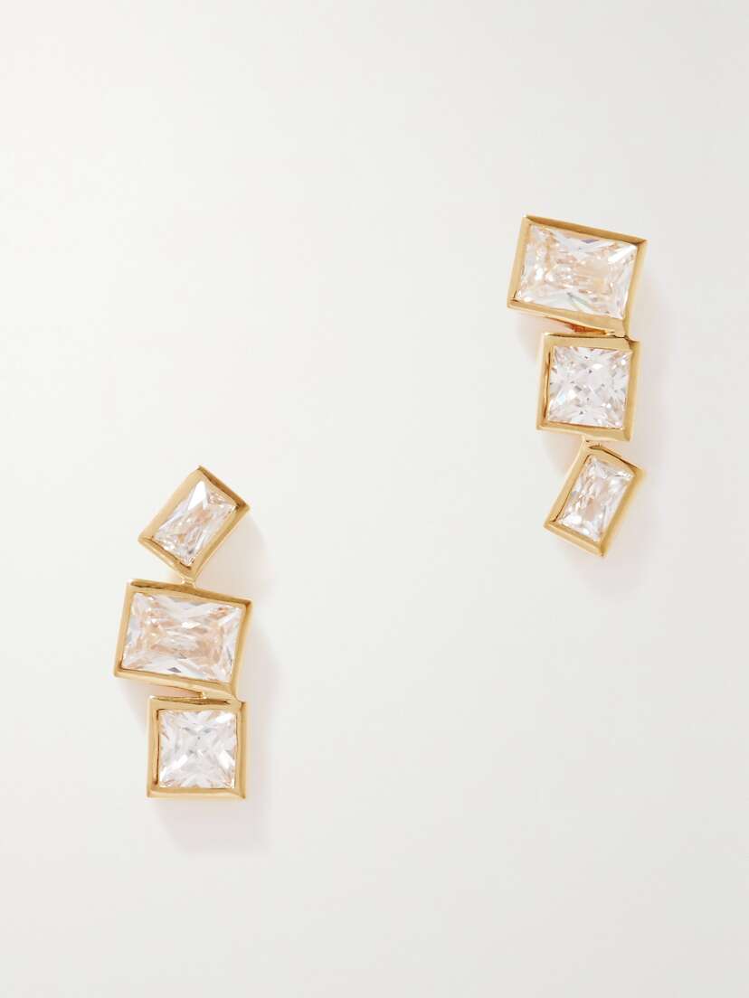 Completedworks + Net Sustain Recycled Gold Vermeil Cubic Zirconia Earrings