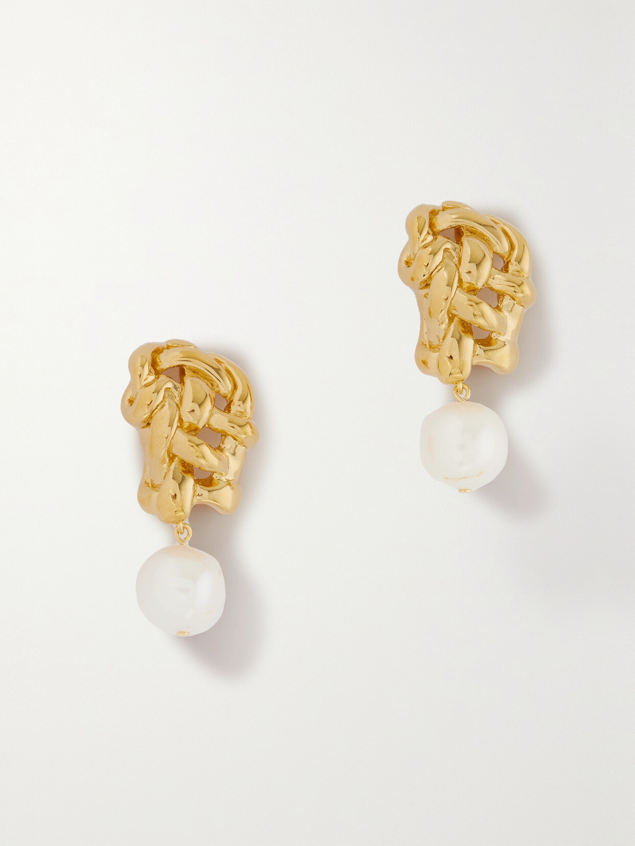 Completedworks Recycled Gold Vermeil Pearl Earrings