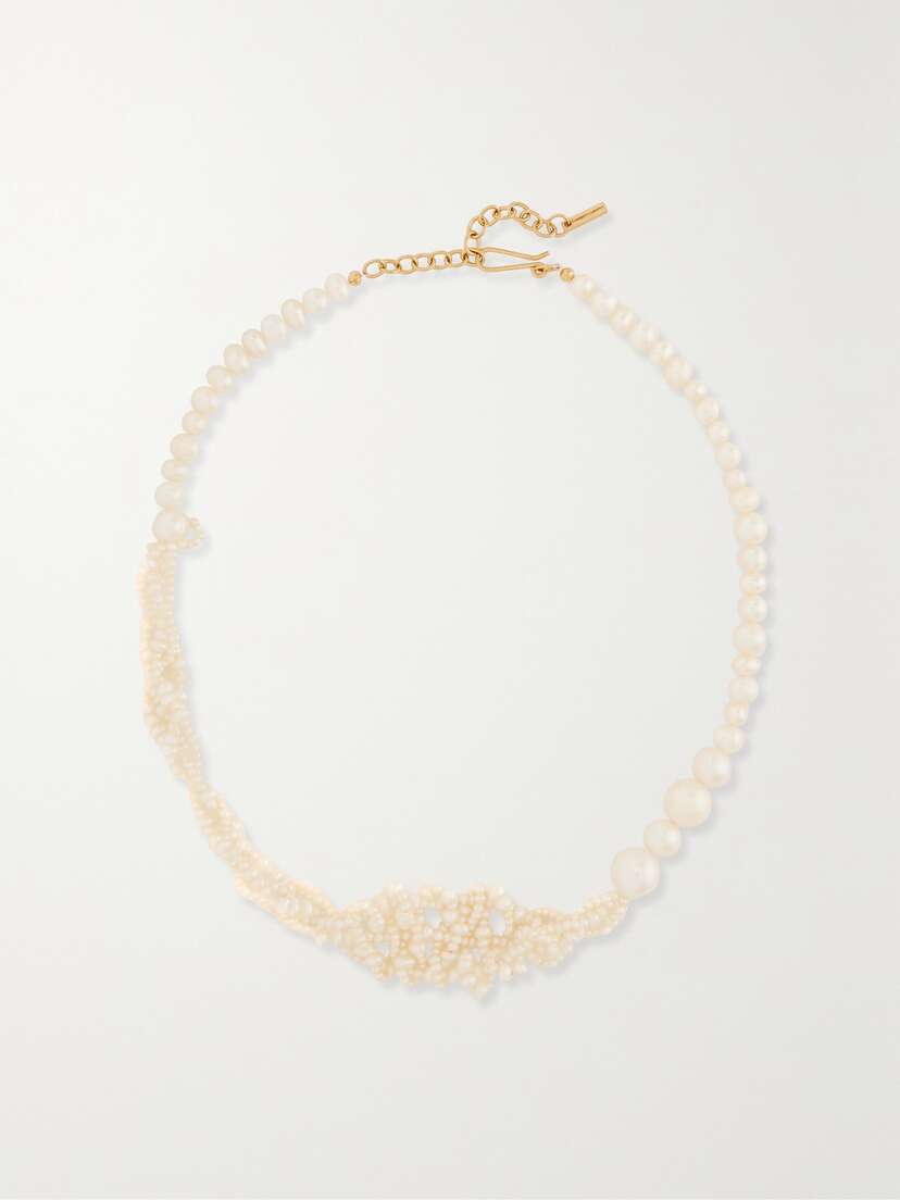 Completedworks + Net Sustain Recycled Gold Vermeil Pearl Necklace