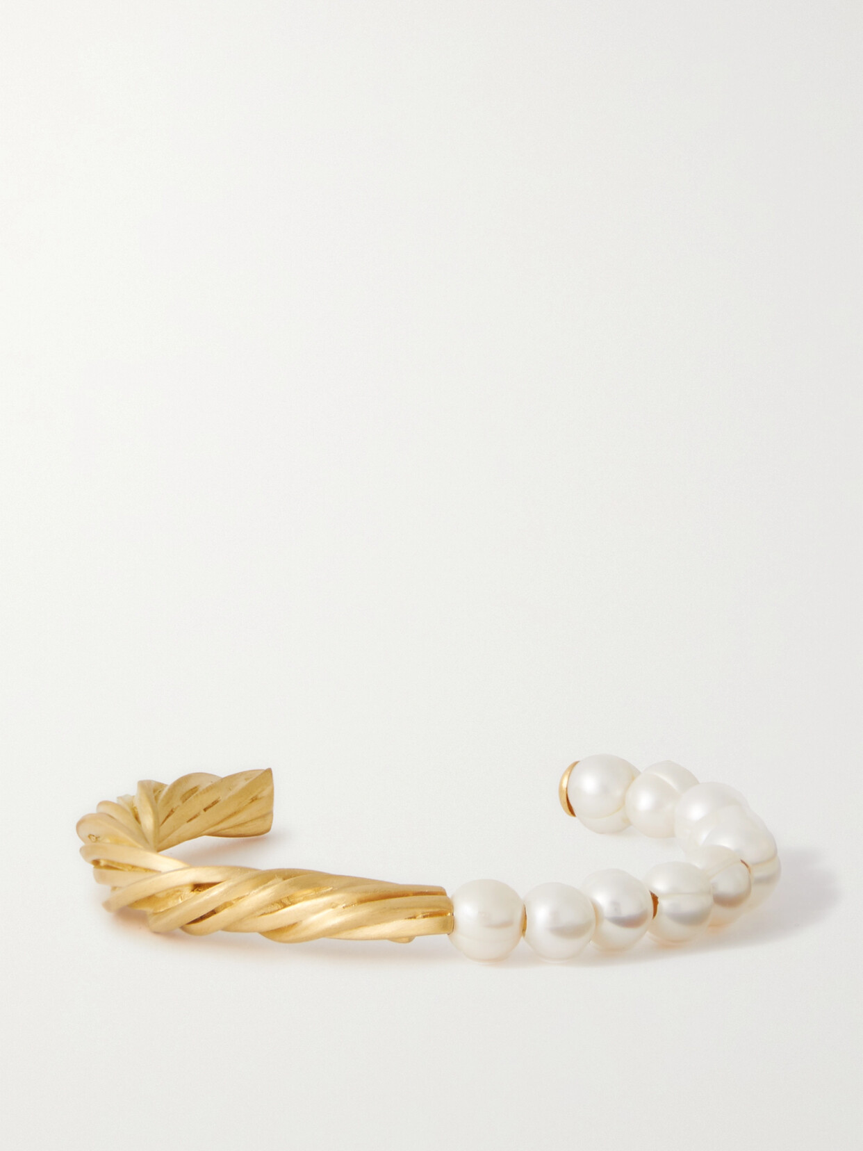 Completedworks The State We're In Gold-plated Pearl Cuff In Gold