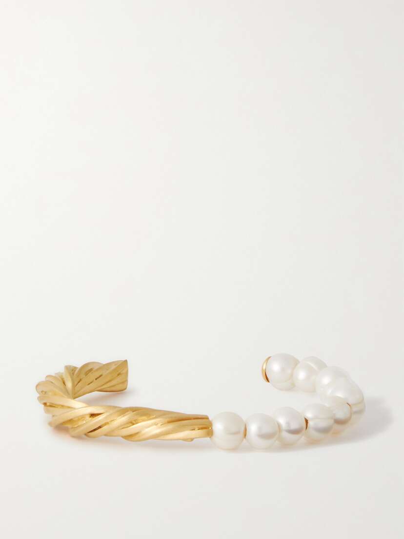 Completedworks The State We're In Gold-plated Pearl Cuff