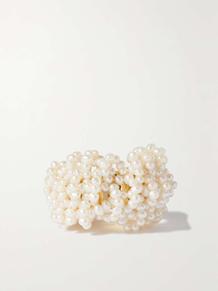 Completedworks + Net Sustain ecycled Gold Vermeil Pearl ing