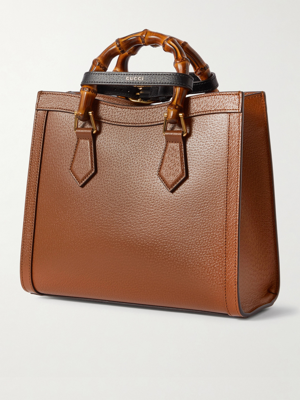 Diana Small Textured-Leather Tote