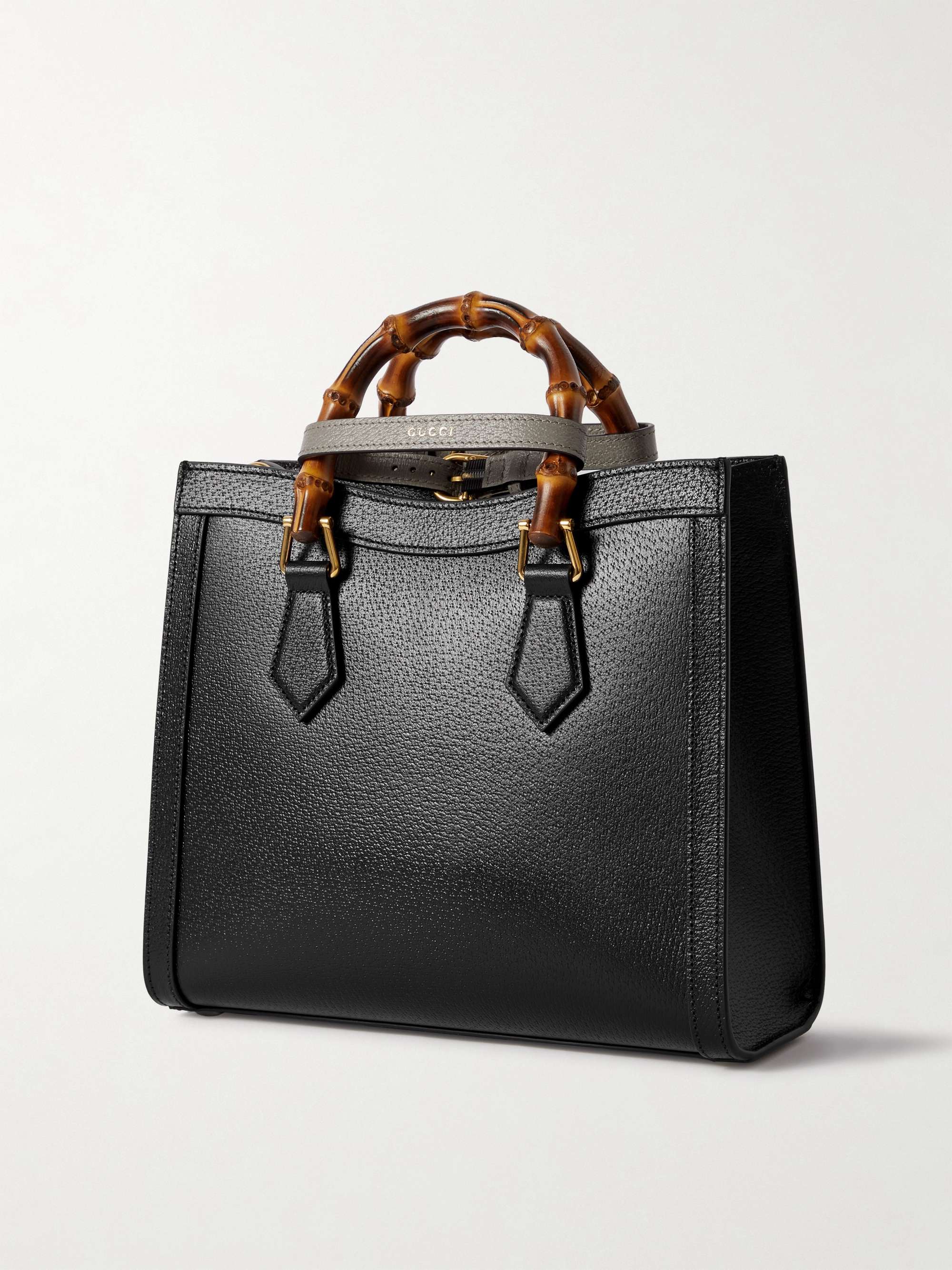 GUCCI Diana small textured-leather tote
