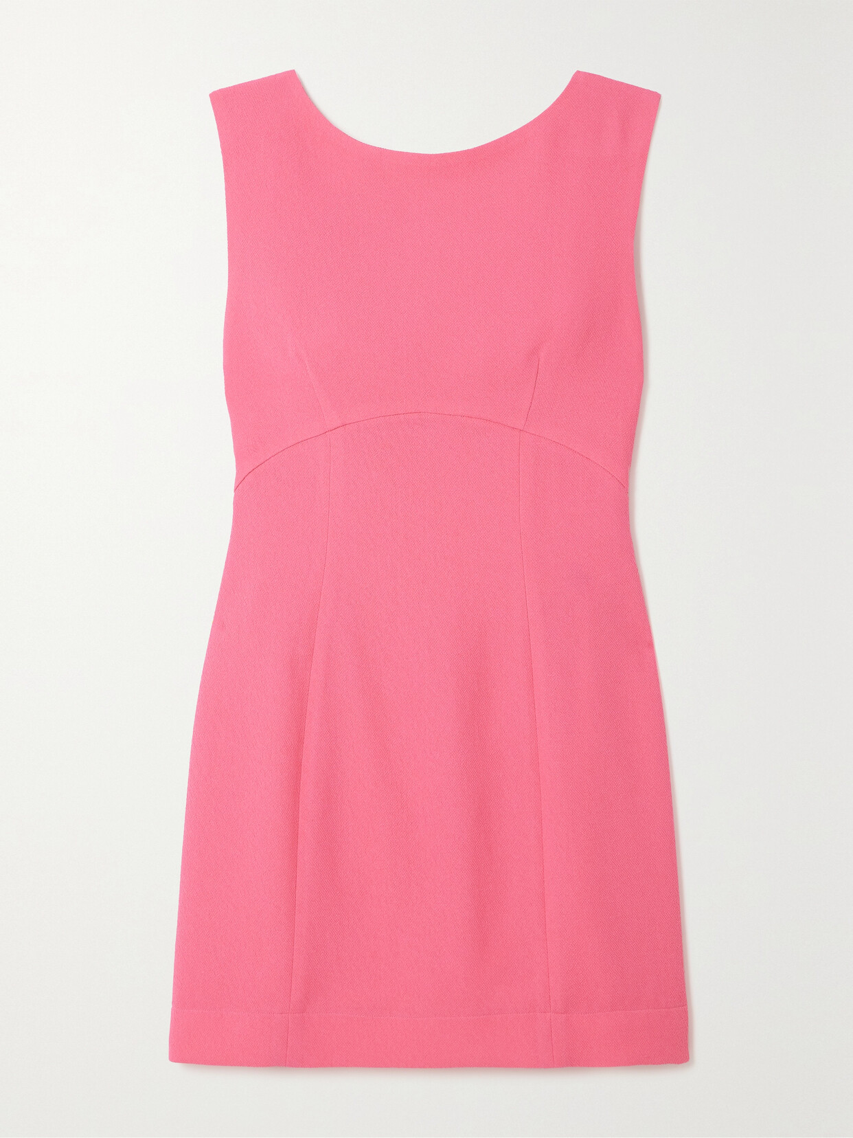 RIXO Michaela Cutout Bow-detailed Crepe Mini Dress - Pink