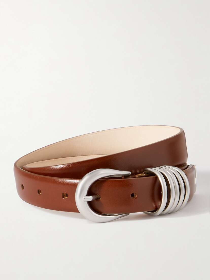 Déhanche + Net Sustain Hollyhock Leather Belt - x large