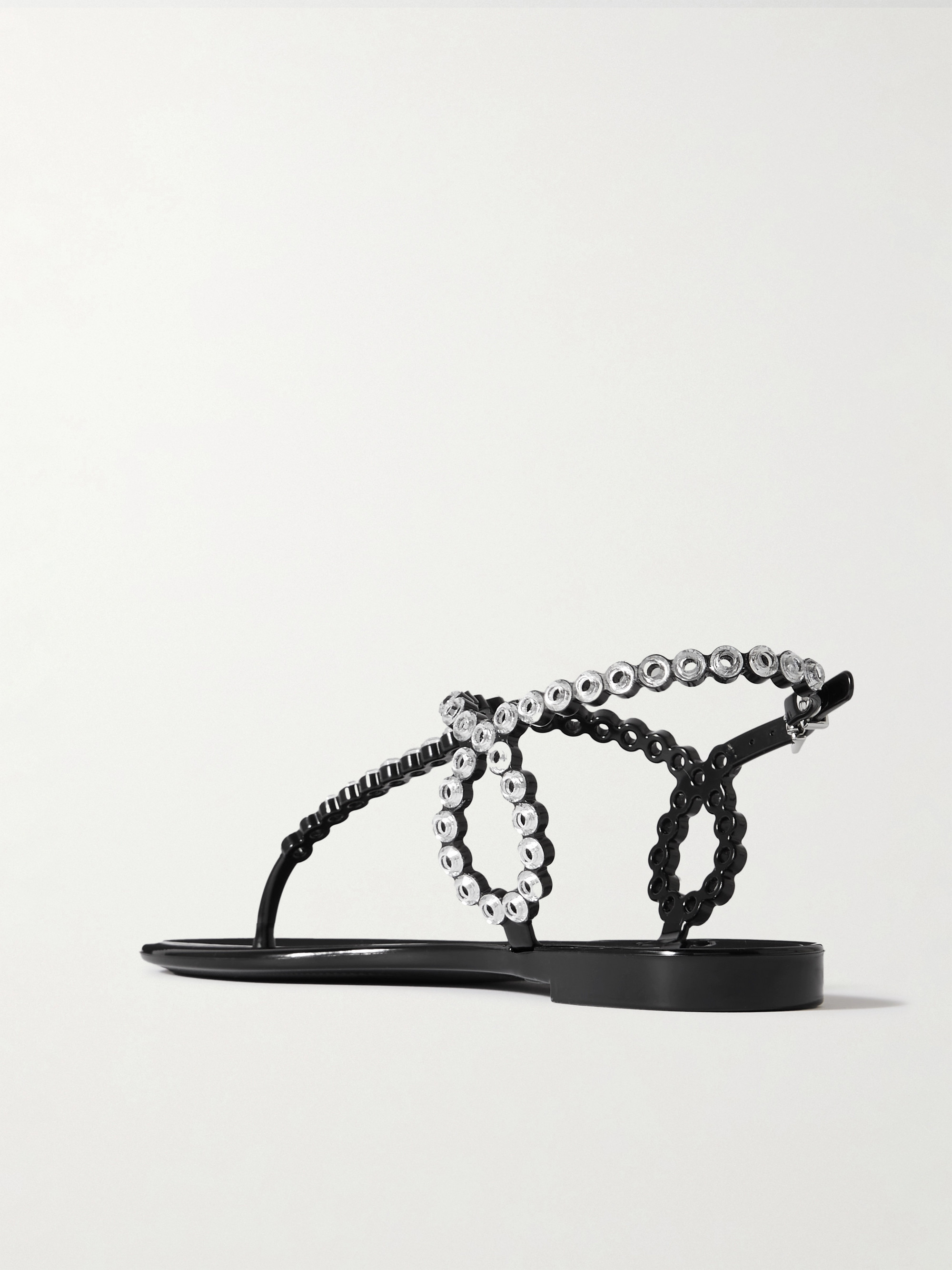 AQUAZZURA Almost Bare crystal-embellished PVC sandals thumbnail