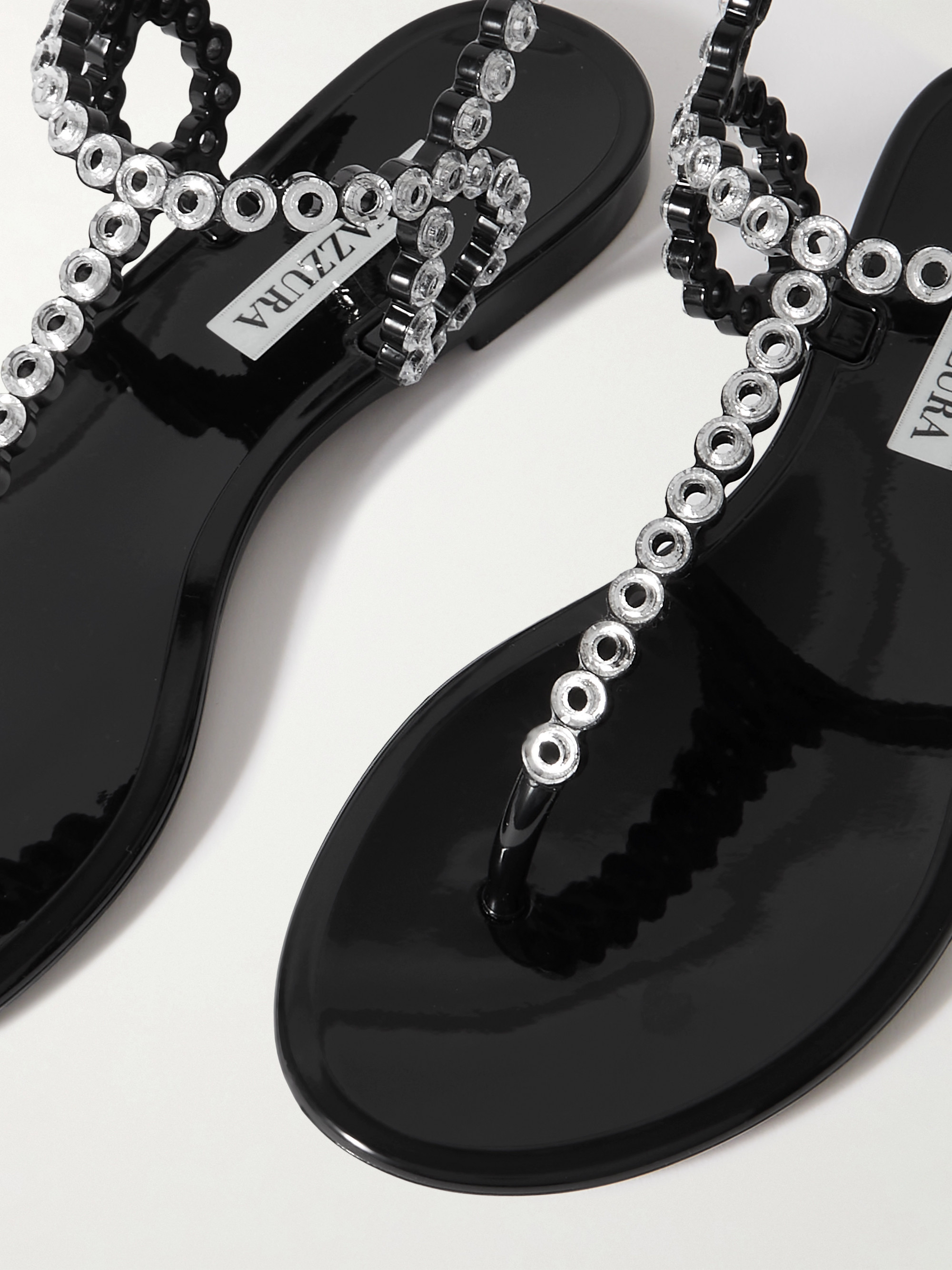 AQUAZZURA Almost Bare crystal-embellished PVC sandals thumbnail