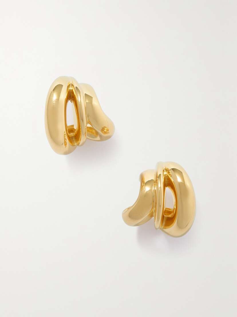 Completedworks + Net Sustain Dollop Recycled Gold Vermeil Hoop Earrings
