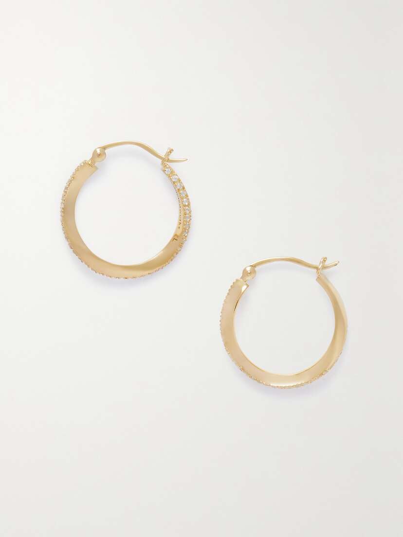 Completedworks + Net Sustain Flawed Logic Recycled Gold Vermeil Topaz Hoop Earrings
