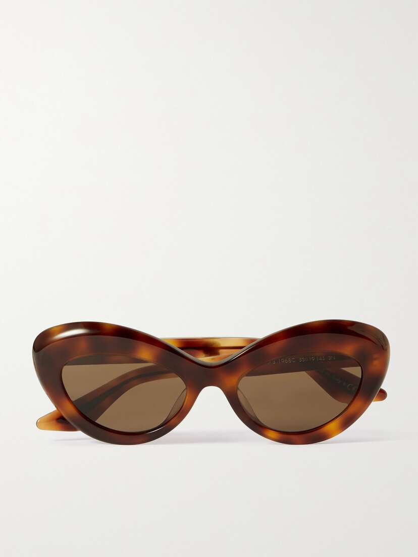 Oliver Peoples + Khaite 1968c Oval-frame Tortoiseshell Acetate And Gold-tone Sunglasses