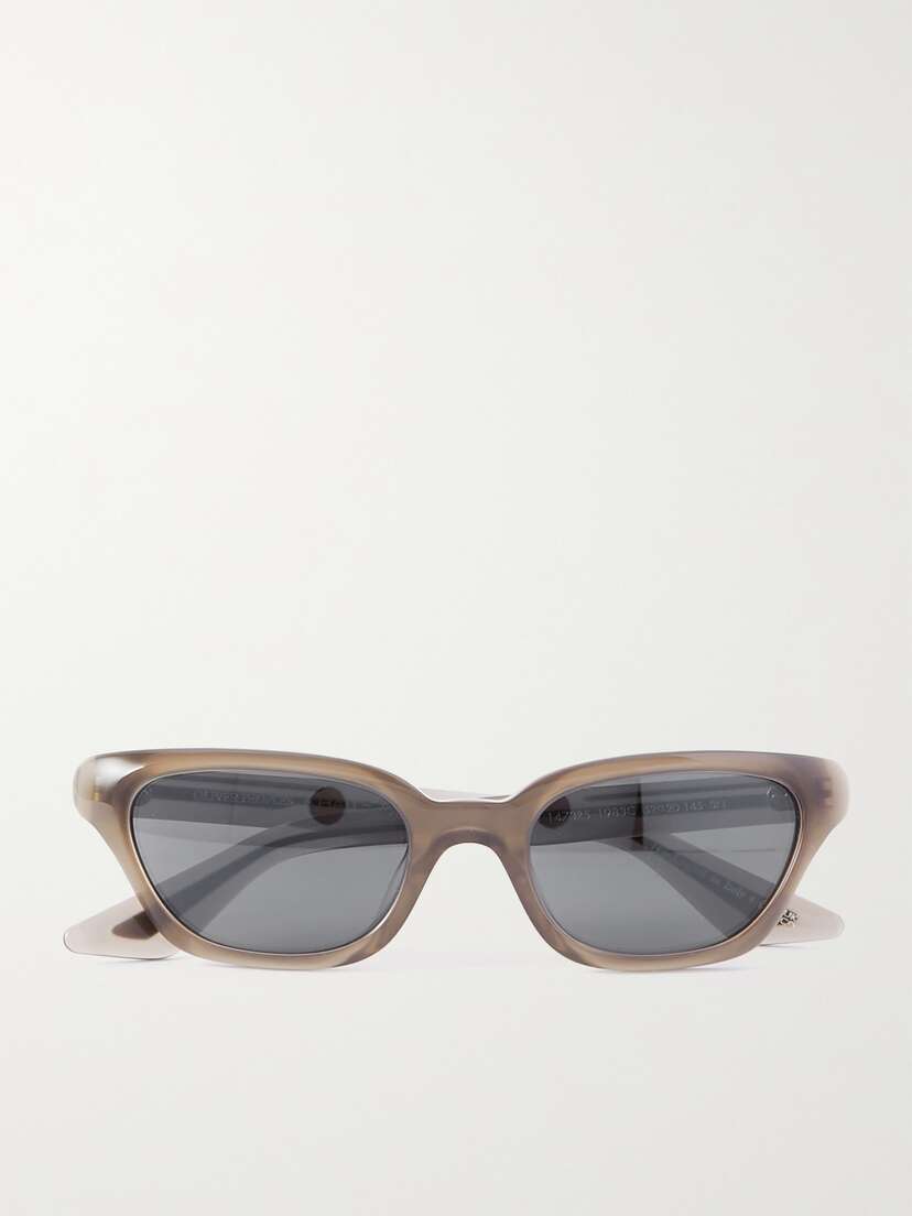 Oliver Peoples + Khaite 1983c Cat-eye Acetate And Silver-tone Sunglasses