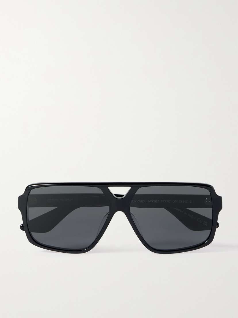 Oliver Peoples + Khaite 1977c Aviator-style Acetate Sunglasses