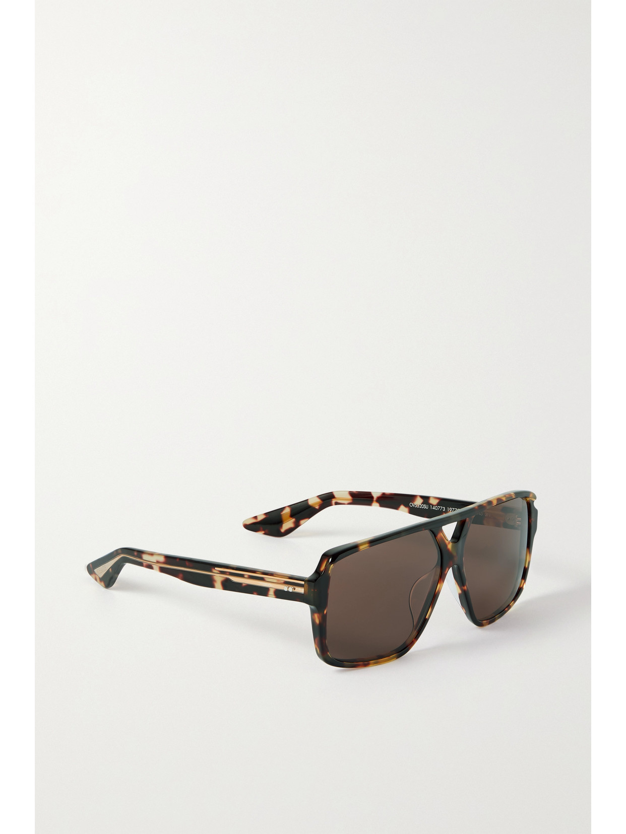 Oliver Peoples + Khaite 1977c Aviator-style Tortoiseshell Acetate And Gold-tone Sunglasses In Brown