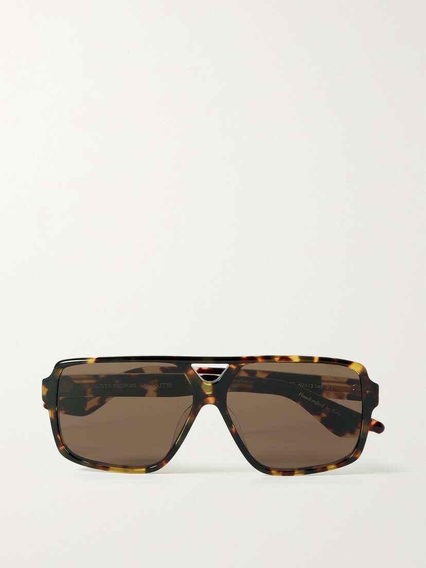 Oliver Peoples + Khaite 1977c Aviator-style Tortoiseshell Acetate And Gold-tone Sunglasses