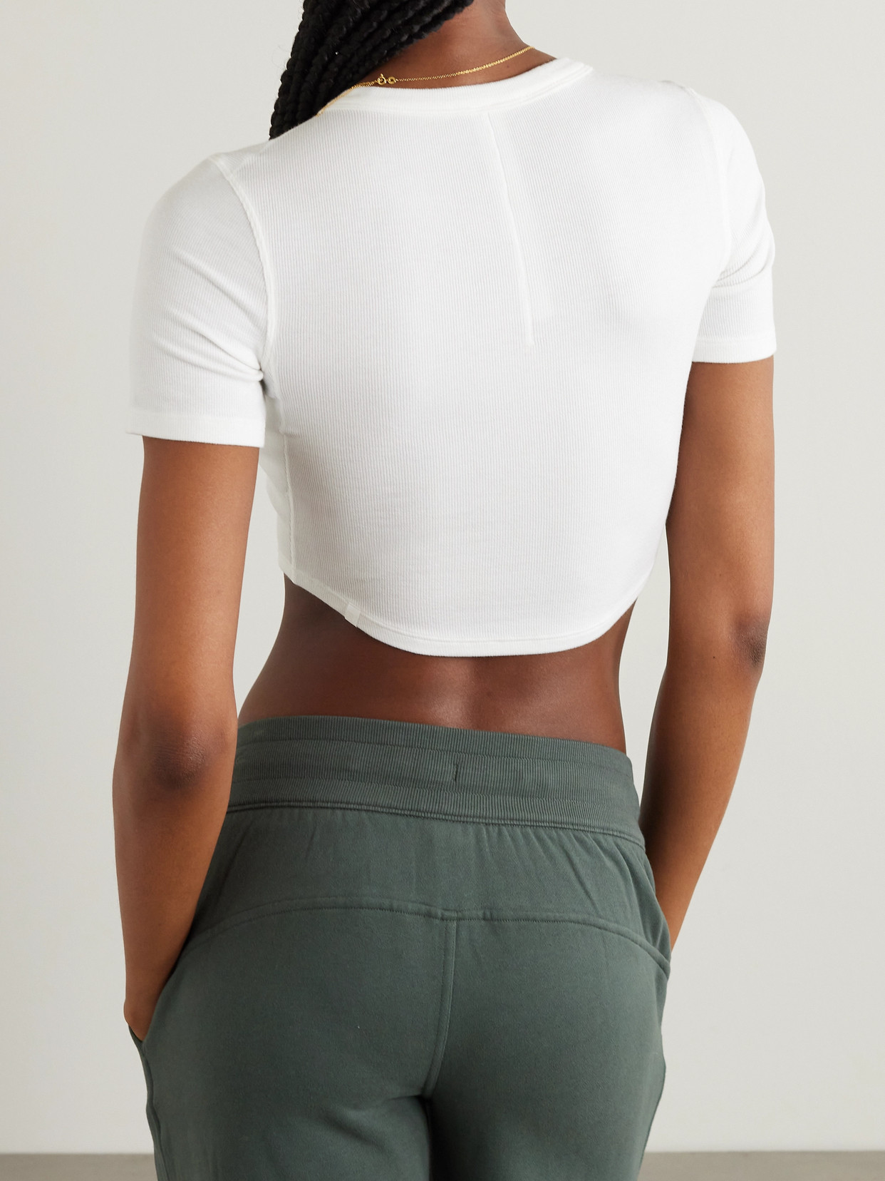 Hold Tight Cropped Stretch Lenzing Modal-Jersey T-Shirt