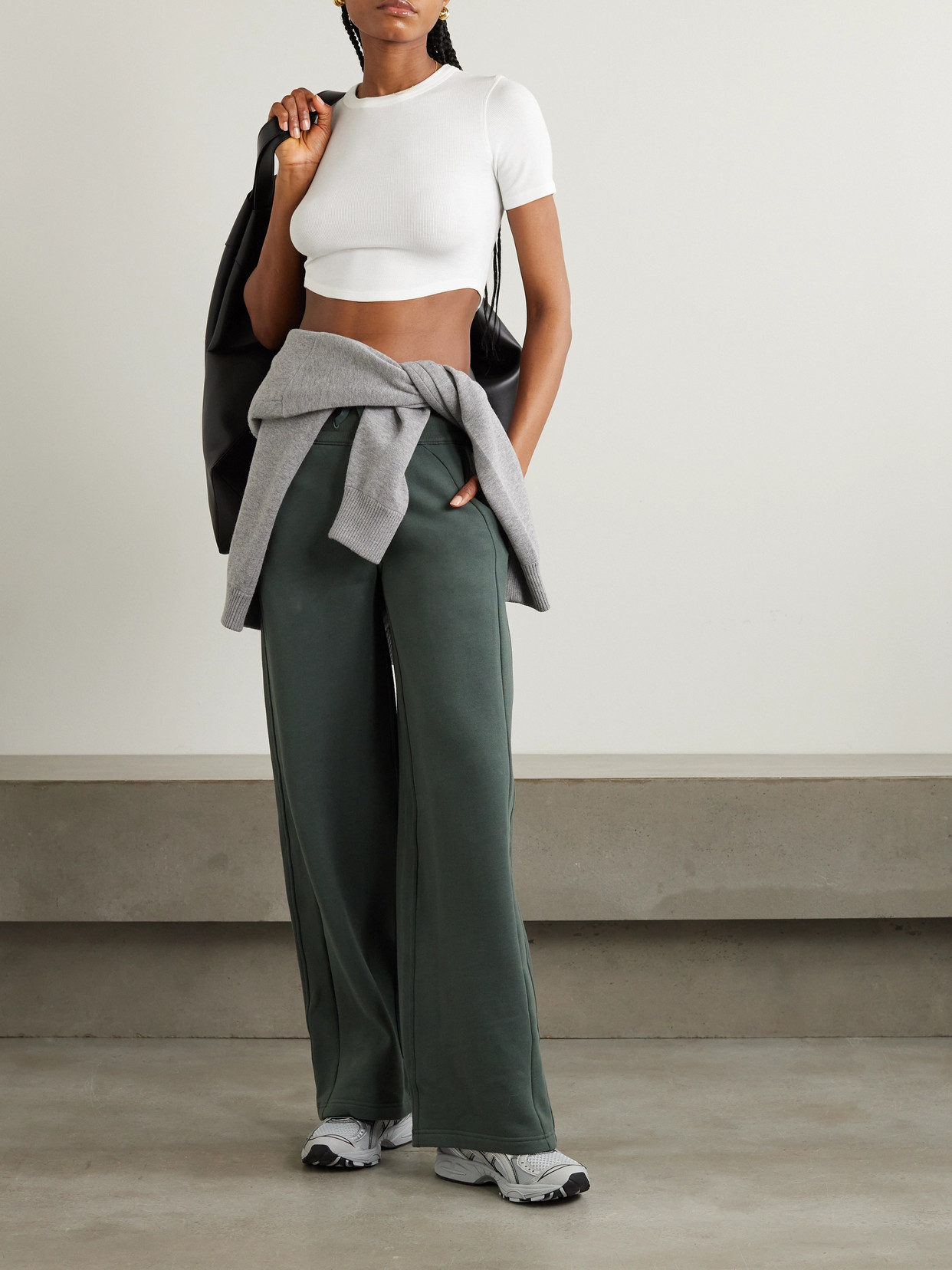 Hold Tight Cropped Stretch Lenzing Modal-Jersey T-Shirt