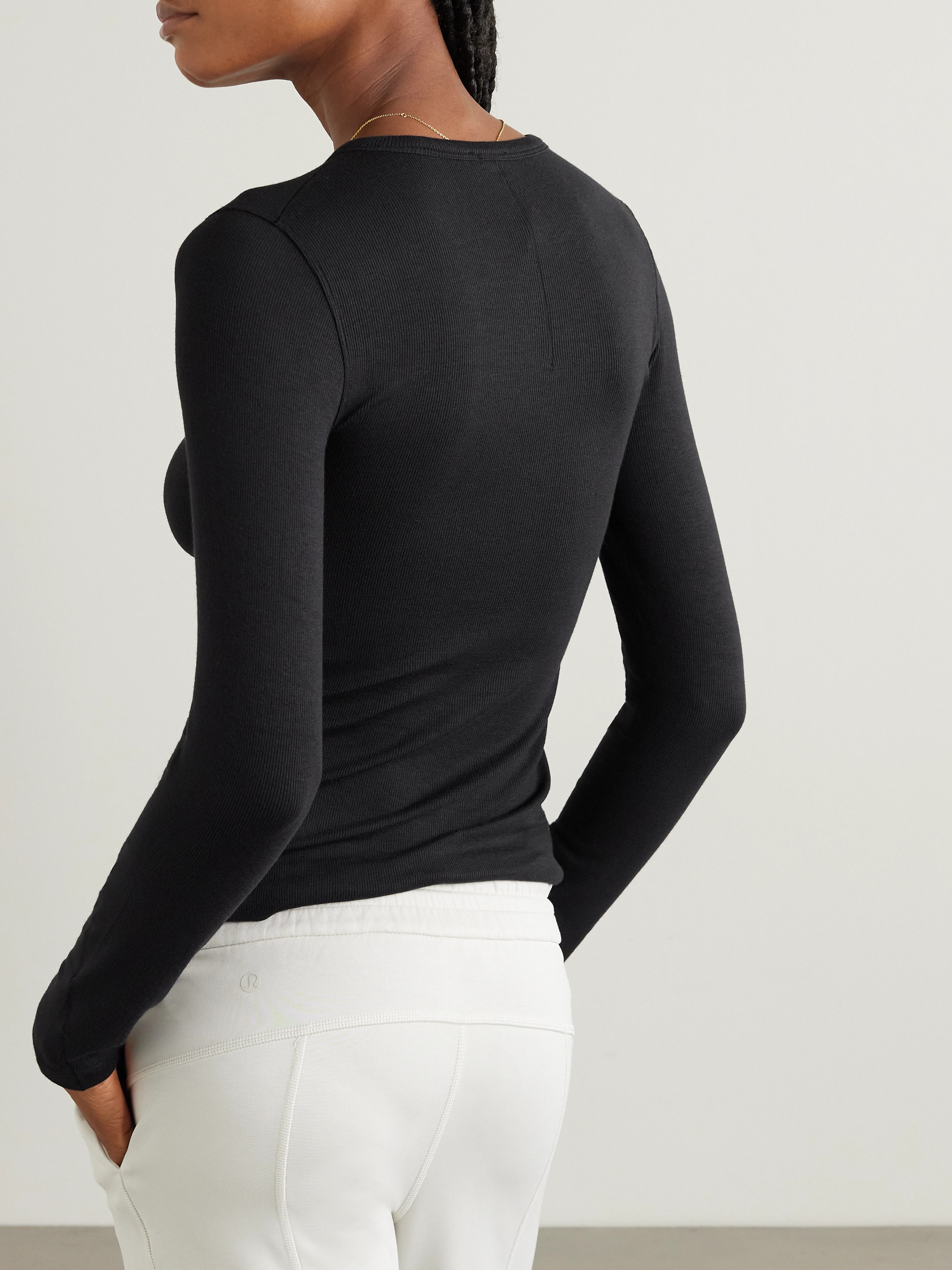 LULULEMON Hold Tight ribbed stretch LENZING™ Modal-jersey T-shirt thumbnail