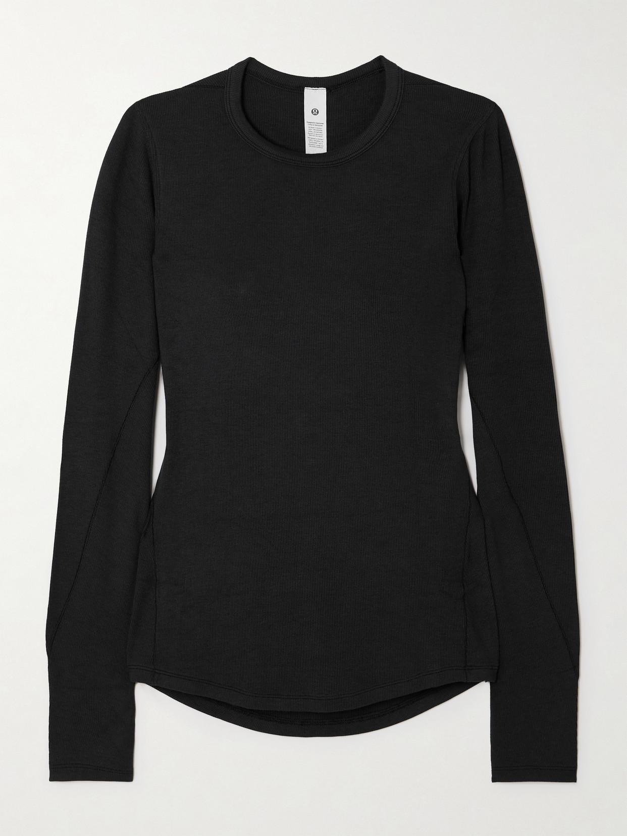 Lululemon Hold Tight Ribbed Stretch Lenzing™ Modal-jersey T-shirt In Black