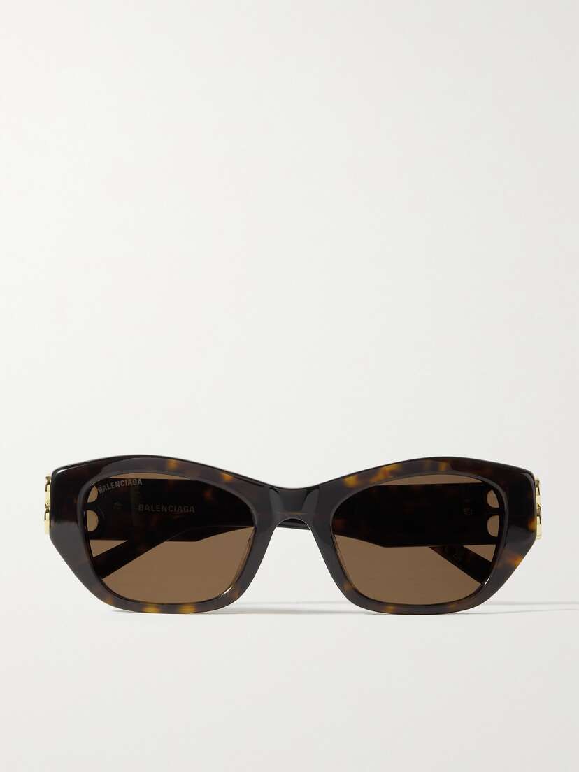 Balenciaga Dynasty Bb Cat-eye Tortoiseshell Acetate Sunglasses